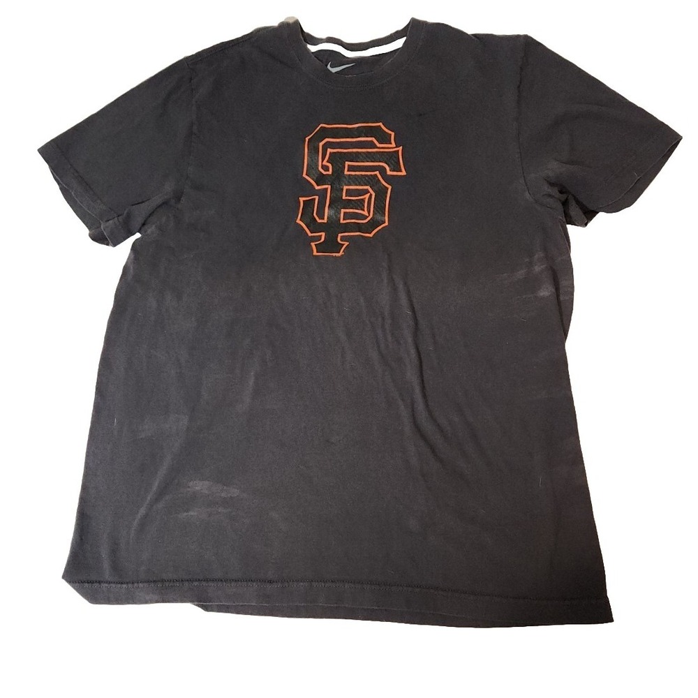 Nike San Francisco Giants MLB T Shirt Mens XL Black Short Sleeve